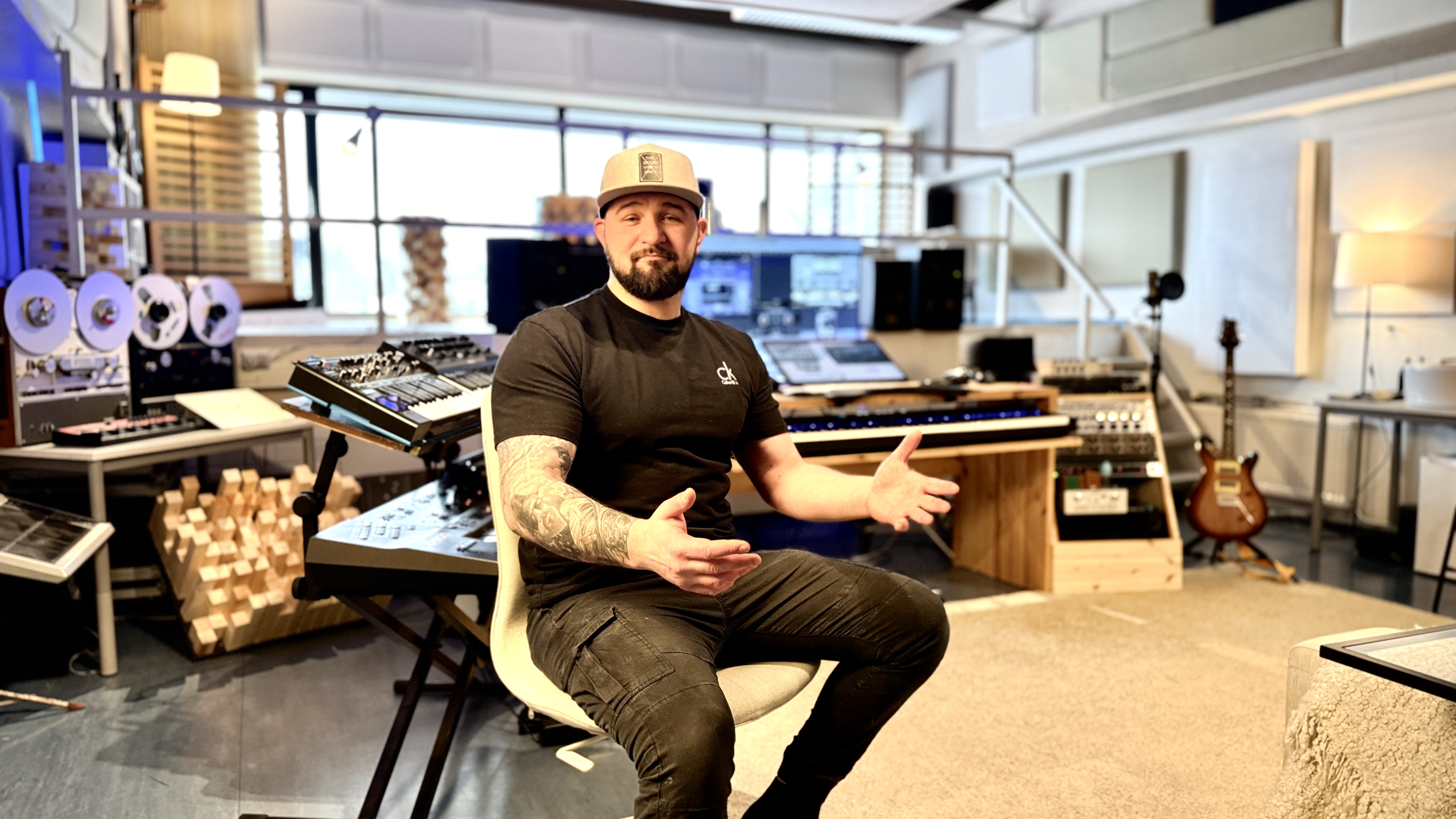 Artist package in a music studio